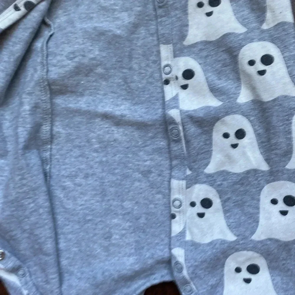 Monica + Andy On the Go One-Piece Halloween Ghost 3-6m
